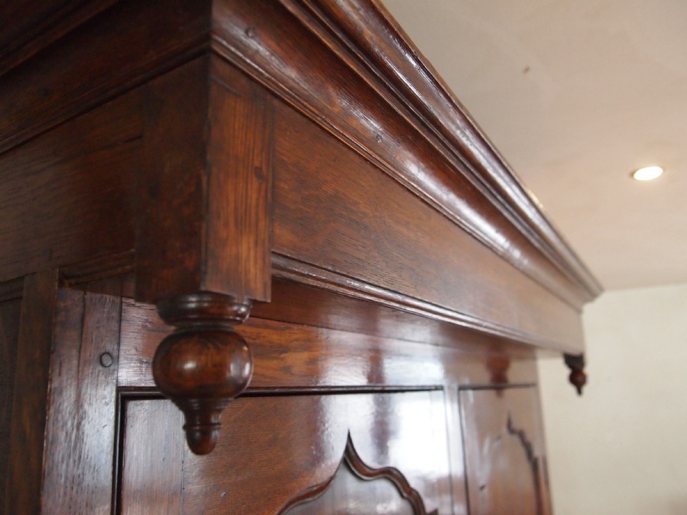 Cupboard dresser sideboard Welsh Oak 2 part George III c1790 View II