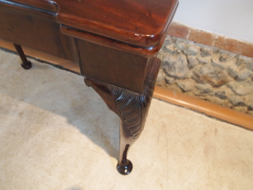 Table card hall Cuban Mahogany console lamp side George II c1750 View III