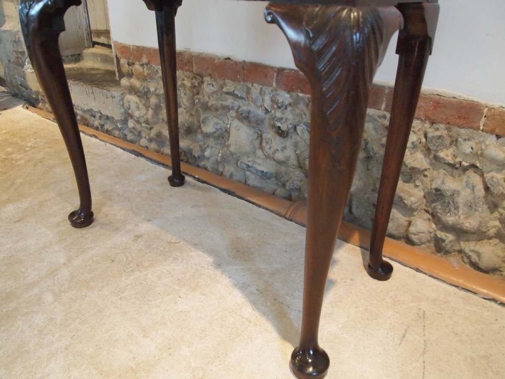 Table card hall Cuban Mahogany console lamp side George II c1750 View VII