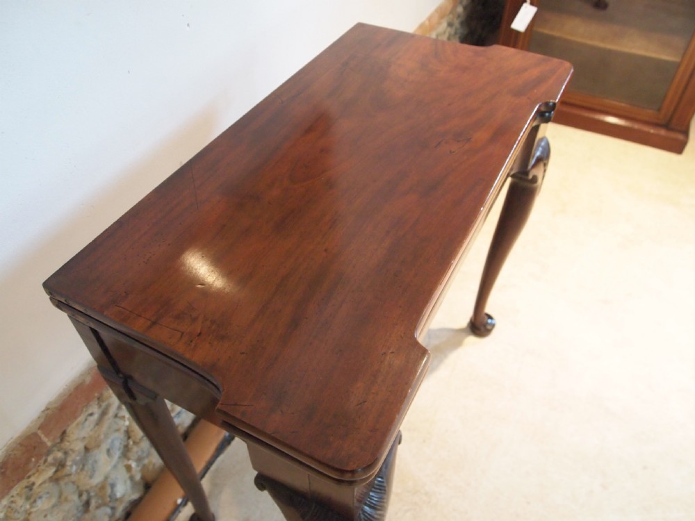 Table card hall Cuban Mahogany console lamp side George II c1750 View XII