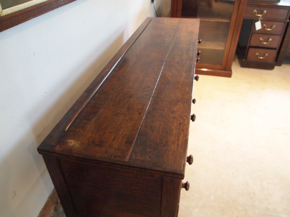 Dresser Welsh Oak pot board South Wales George III c1800  View II