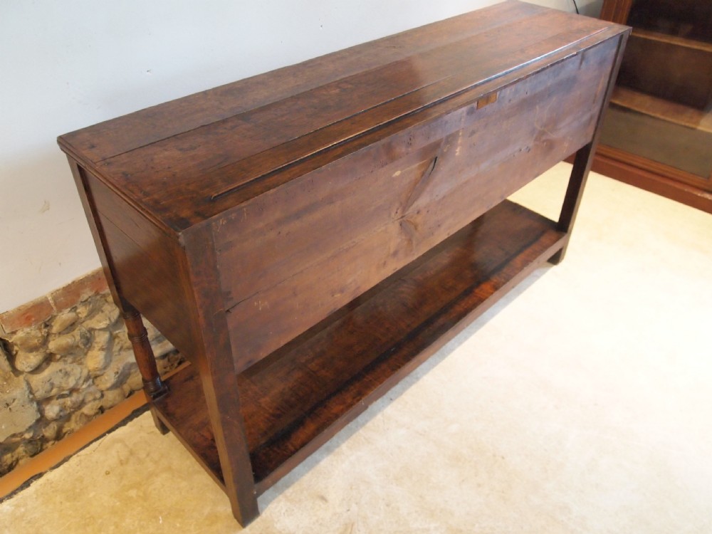 Dresser Welsh Oak pot board South Wales George III c1800  View IV