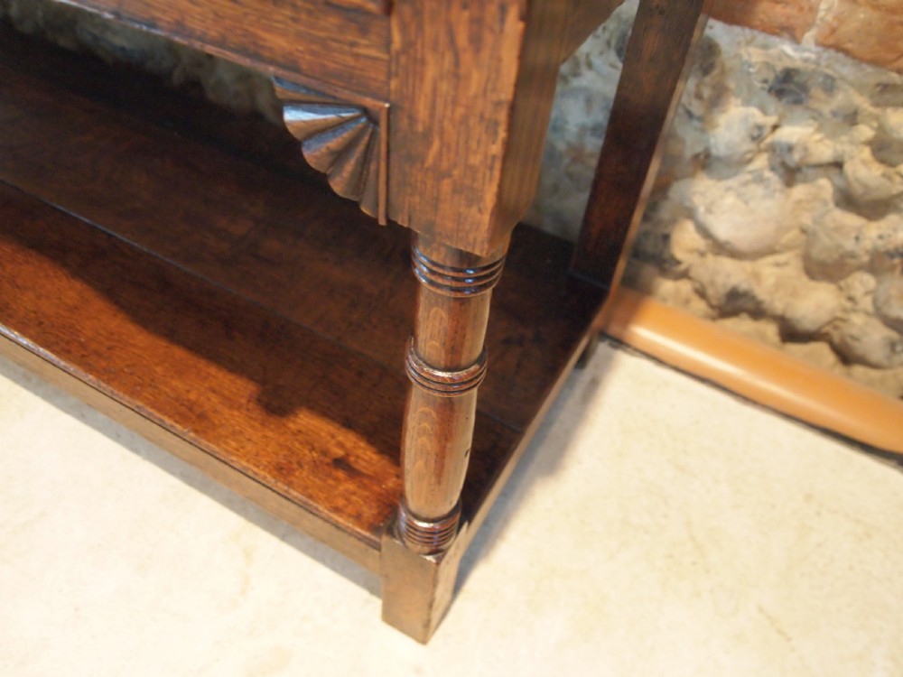Dresser Welsh Oak pot board South Wales George III c1800  View X