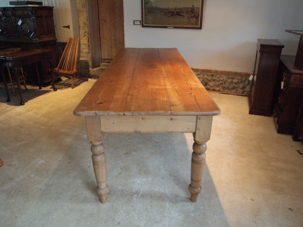 Table farmhouse refectory dining seats 12 Pine c1930 View II
