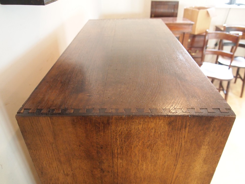 Chest of drawers Oak collectors chest bank c1910 View III