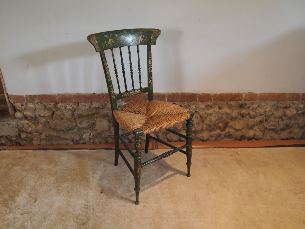 Chair stunning Regency painted chair c1820 View VI