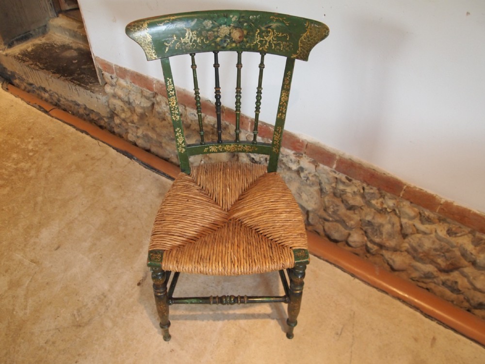 Chair stunning Regency painted chair c1820 View IX