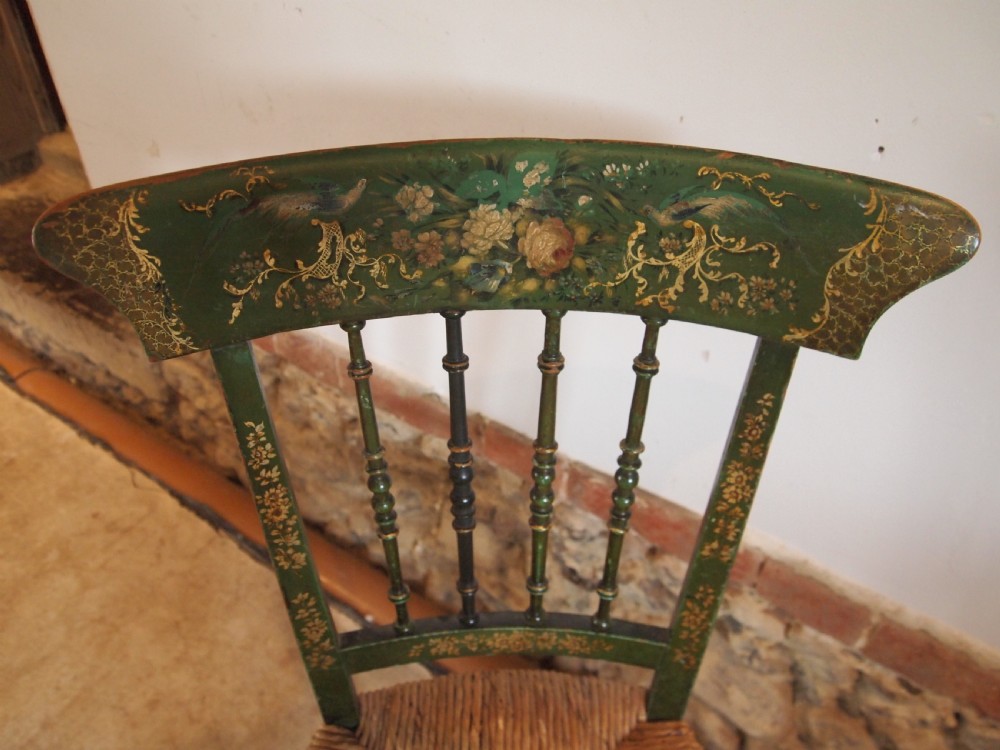 Chair stunning Regency painted chair c1820 View XI