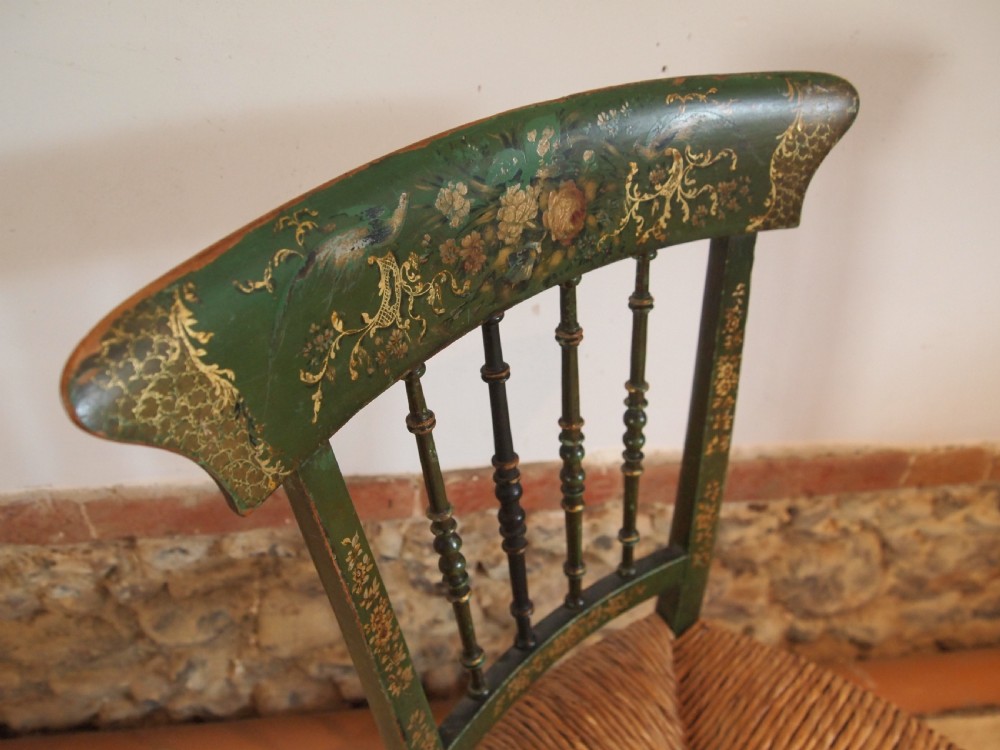 Chair stunning Regency painted chair c1820 View XII