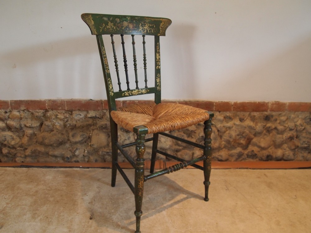 Chair stunning Regency painted chair c1820 View XIII