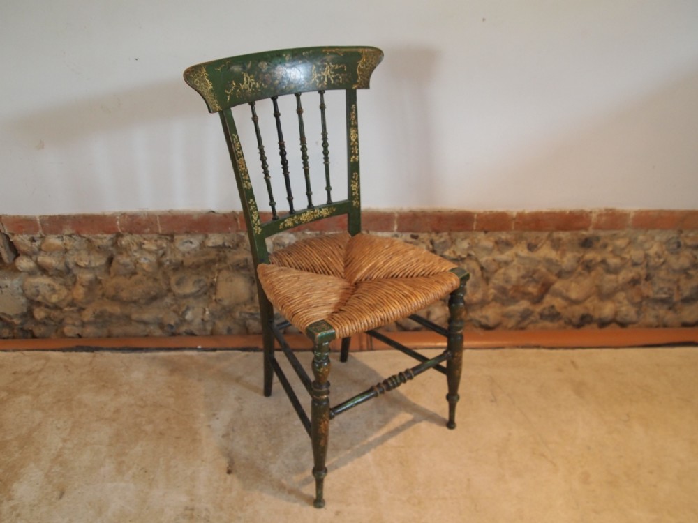 Chair stunning Regency painted chair c1820 View XIV