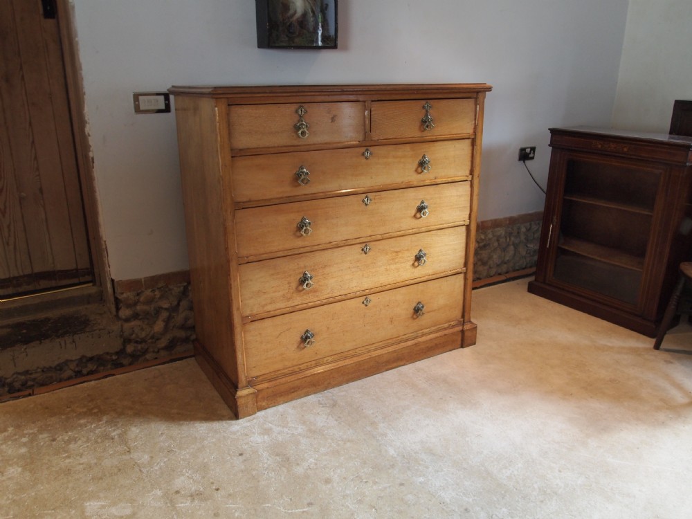 Chest of drawers Arts and Crafts Victorian Ash Pugin influenced c1880