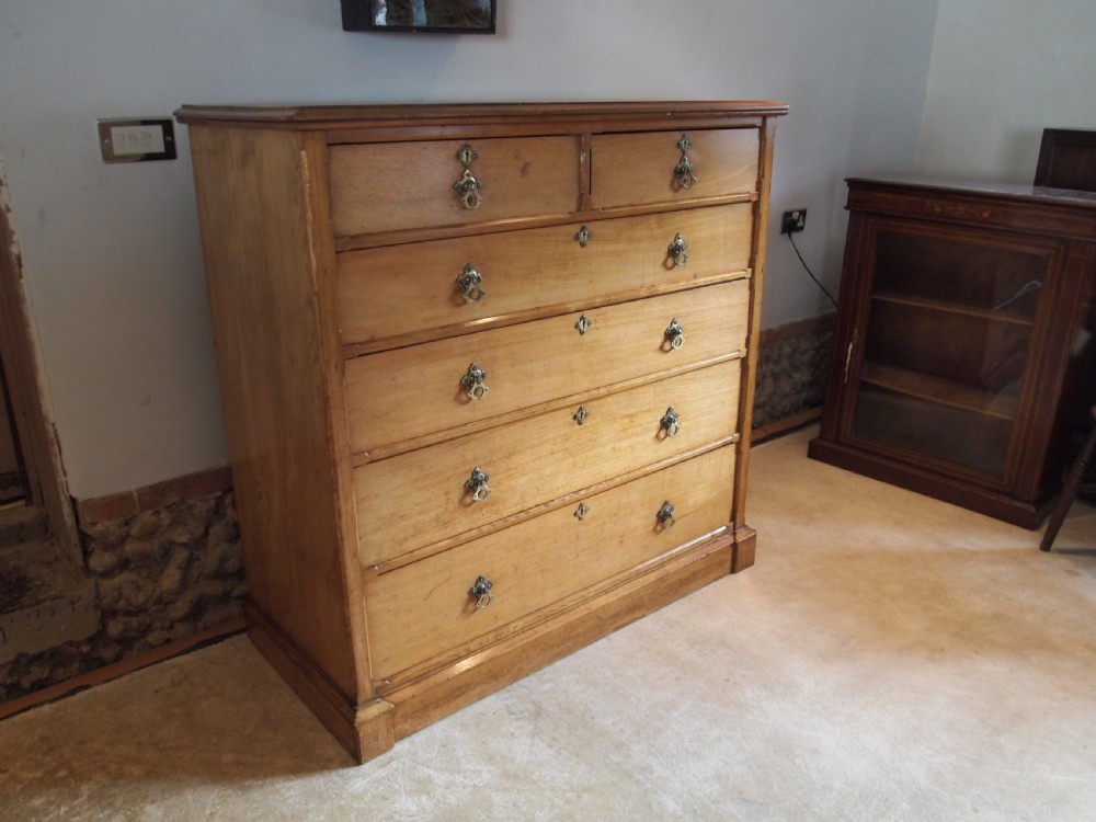Chest of drawers Arts and Crafts Victorian Ash Pugin influenced c1880 View XIII