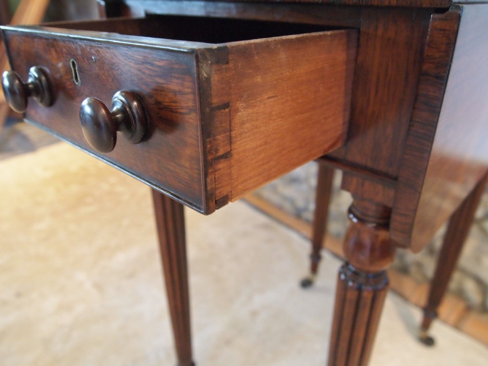 Table hall lamp side console fine Regency Rosewood c1830 View IV
