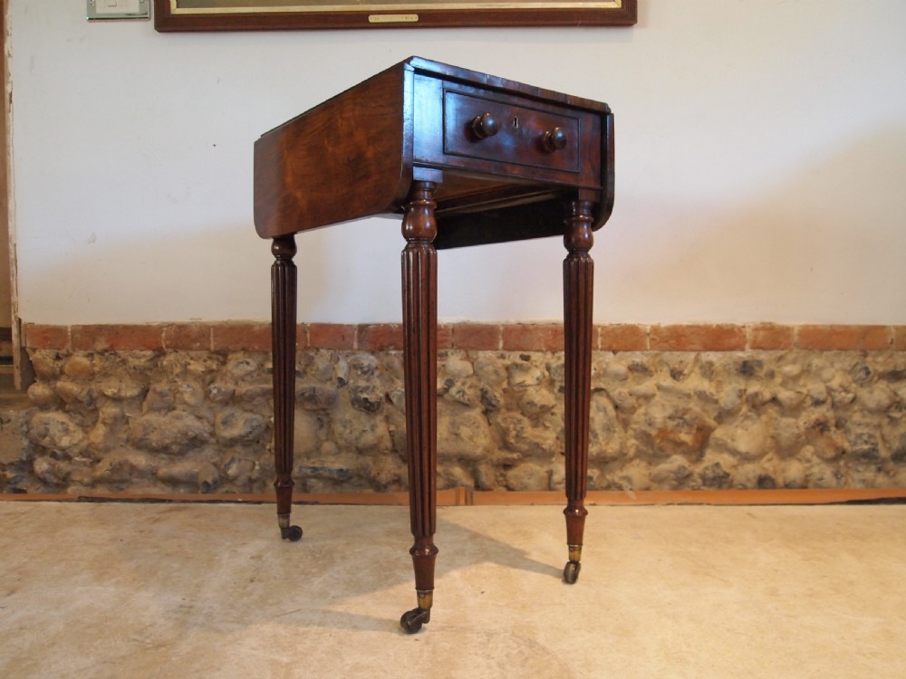 Table hall lamp side console fine Regency Rosewood c1830 View VI