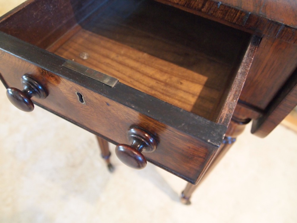 Table hall lamp side console fine Regency Rosewood c1830 View IX