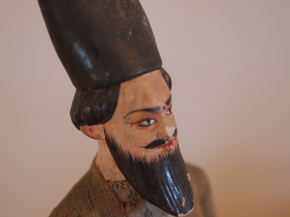 Folk art Indian terracotta clay and fabric Victorian c1890 View VI