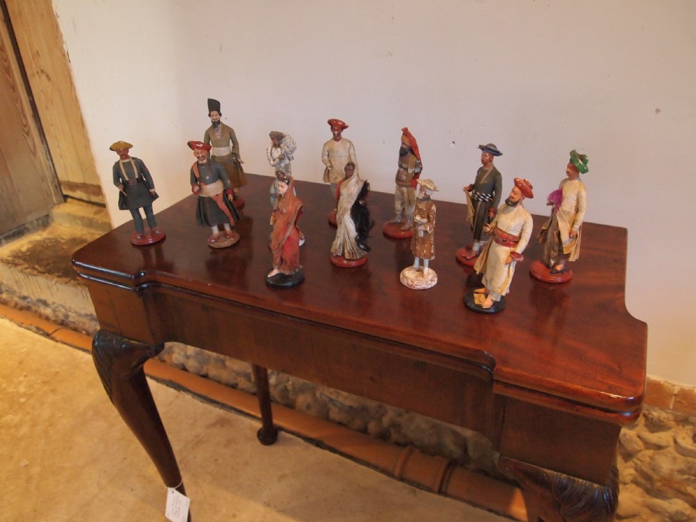 Folk art Indian terracotta clay and fabric Victorian c1890 View XIII