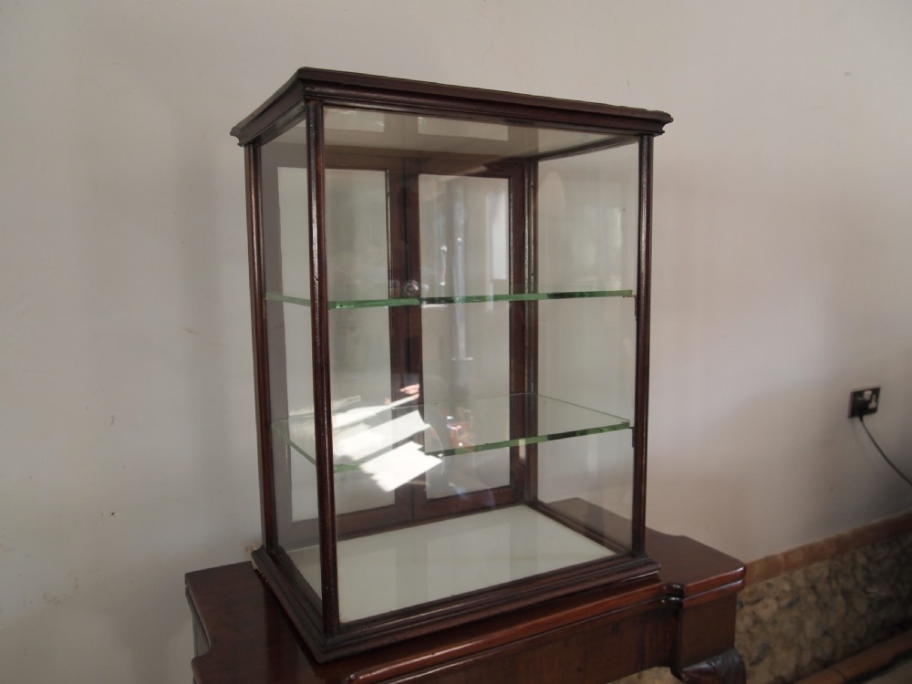 Cabinet display haberdashery shop counter Victorian Mahogany c1890