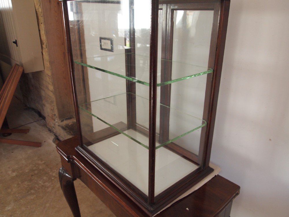 Cabinet display haberdashery shop counter Victorian Mahogany c1890 View VII