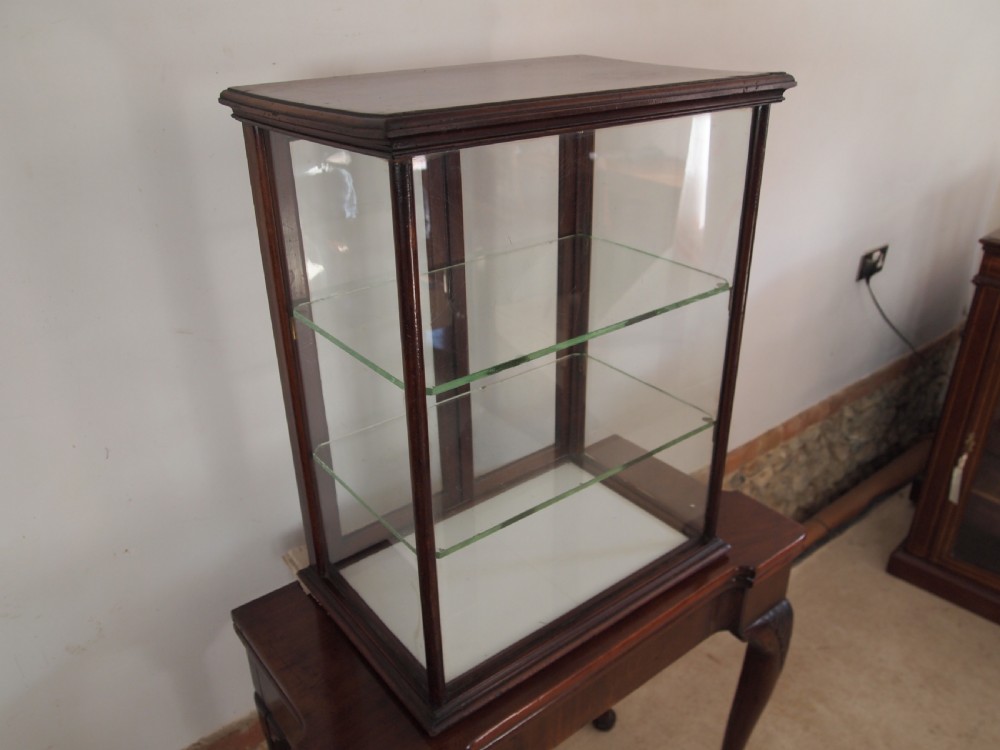 Cabinet display haberdashery shop counter Victorian Mahogany c1890 View VIII