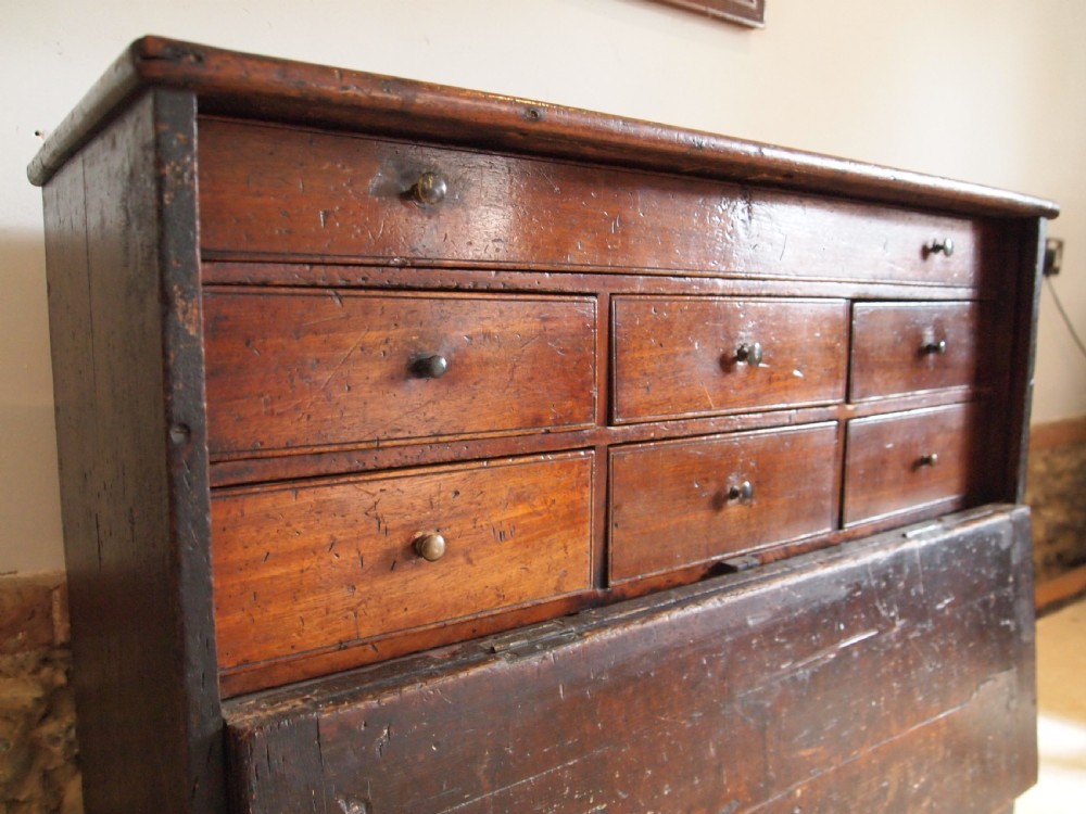 Chest of drawers rare George III engineers or cabinet makers chest c1800