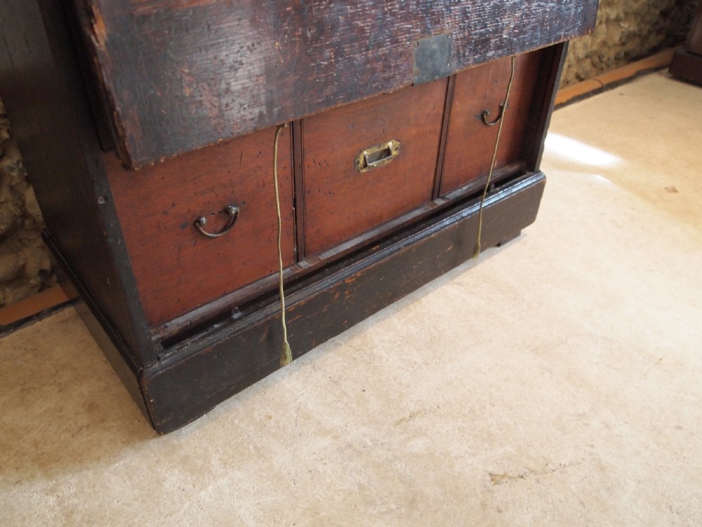 Chest of drawers rare George III engineers or cabinet makers chest c1800 View III