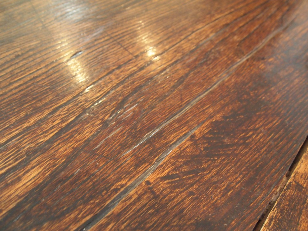 Table Elm refectory farmhouse dining large seats 10 Edwardian c1900 View X
