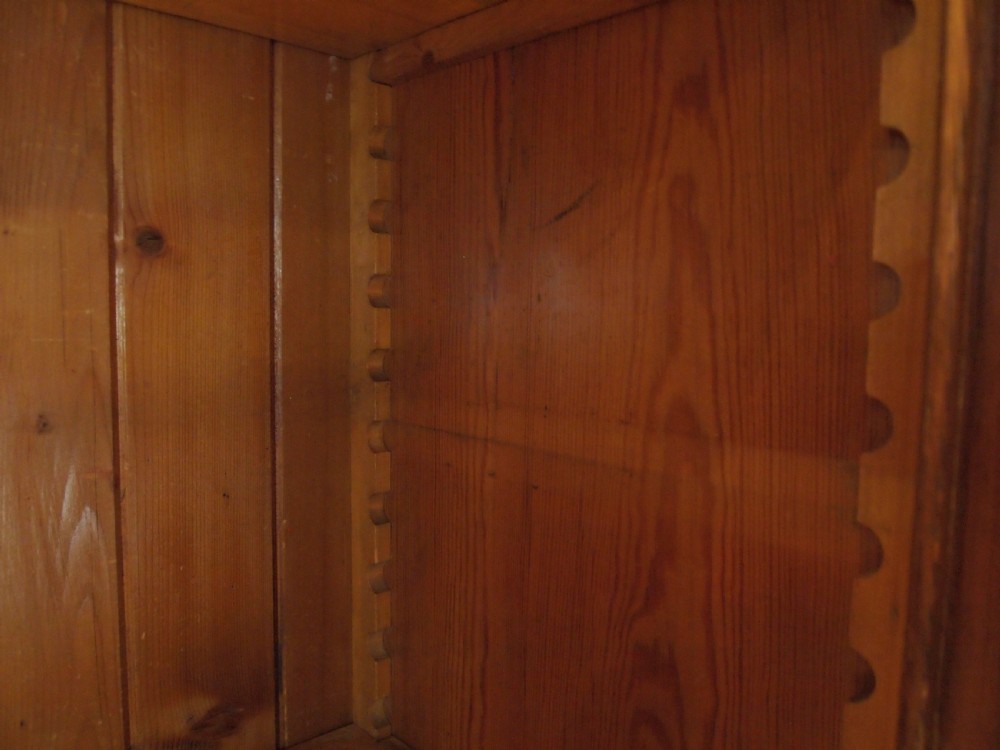 Cupboard pantry dresser shoes Victorian Pitch Pine c1890 View VII