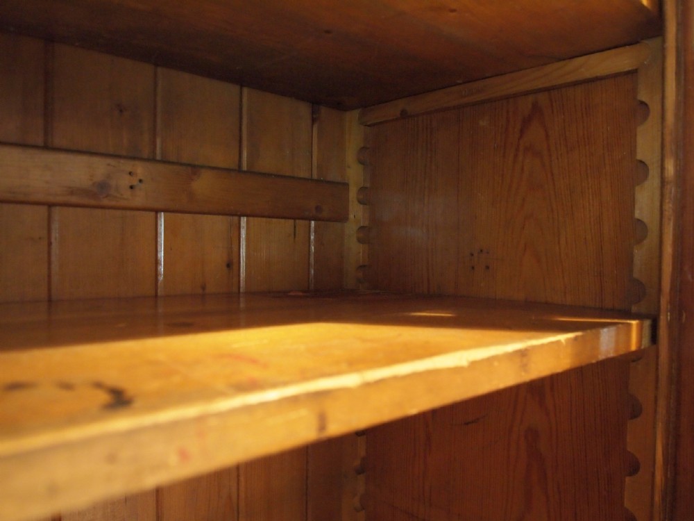 Cupboard pantry dresser shoes Victorian Pitch Pine c1890 View VIII