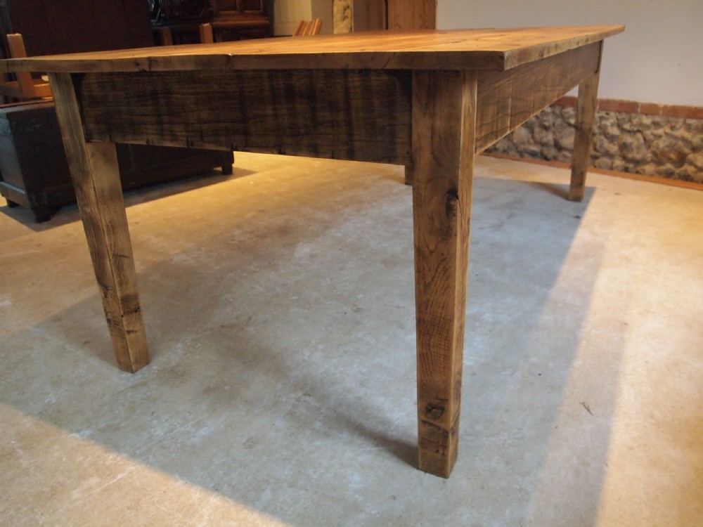 Table refectory farmhouse Edwardian Oak seats 8 c1900 View VII