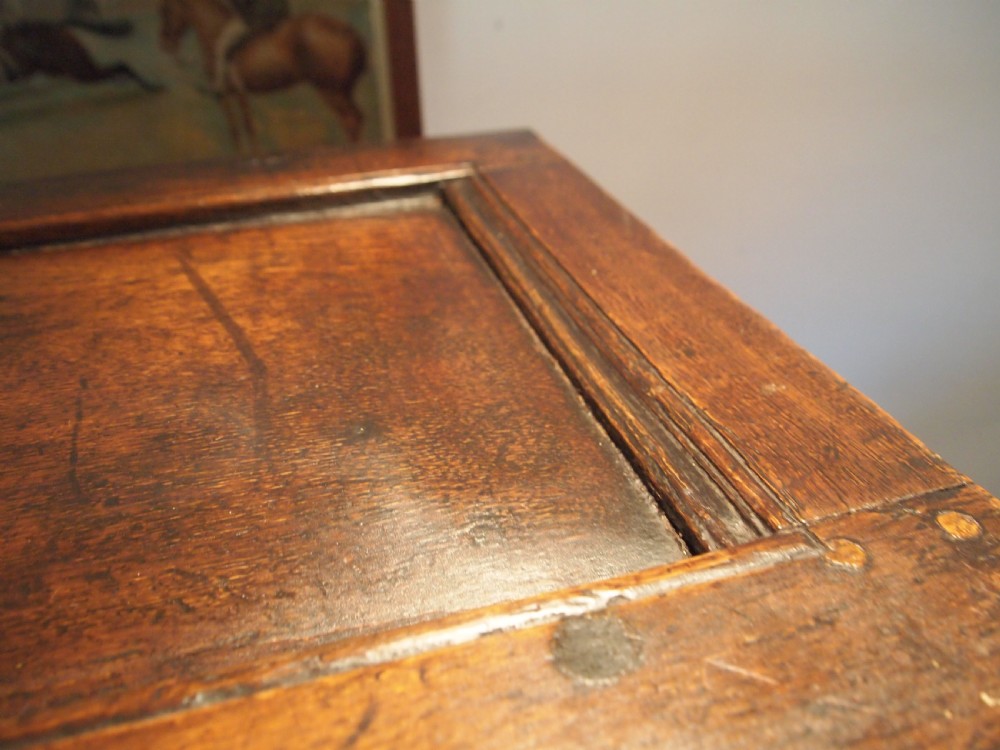 Coffer chest blanket box Queen Anne Oak c1700 View XI