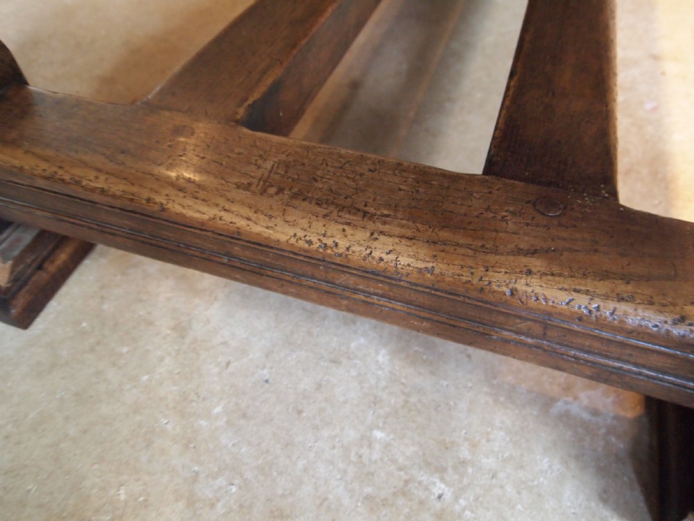 Table refectory dining stunning carved Oak Victorian 17th century style c1880 View VI