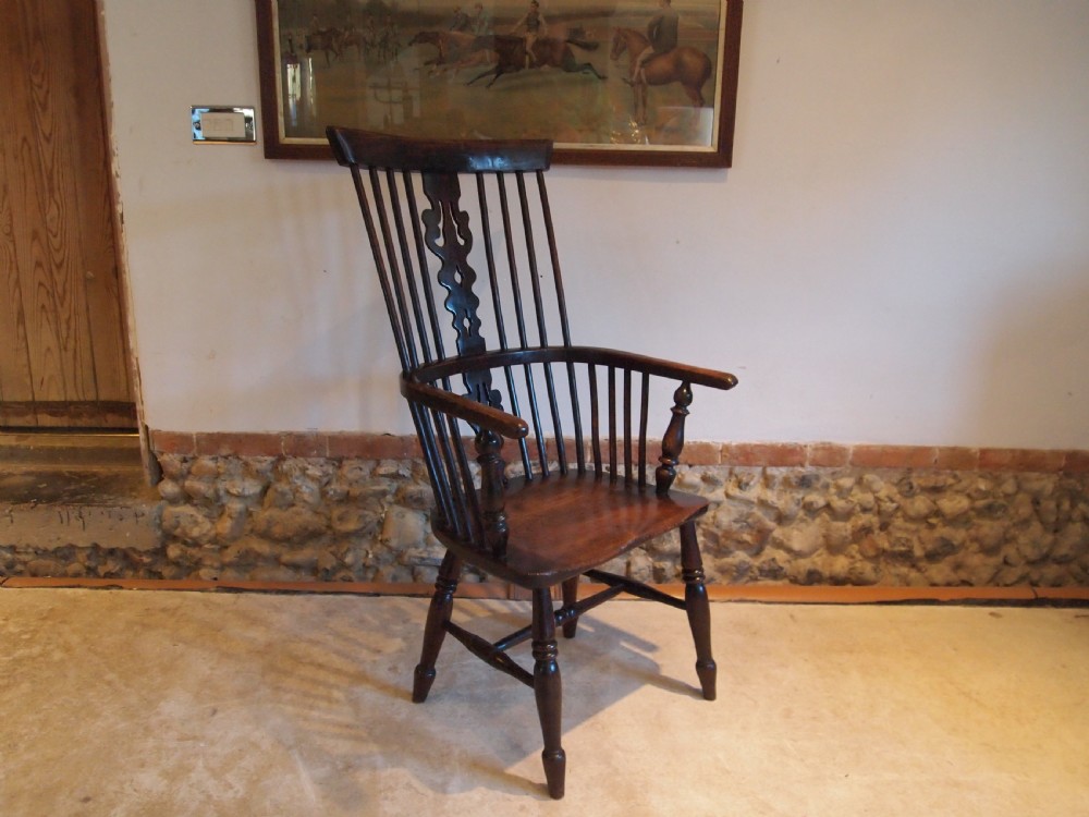 Chair Rare Windsor armchair Ash and Elm c1840