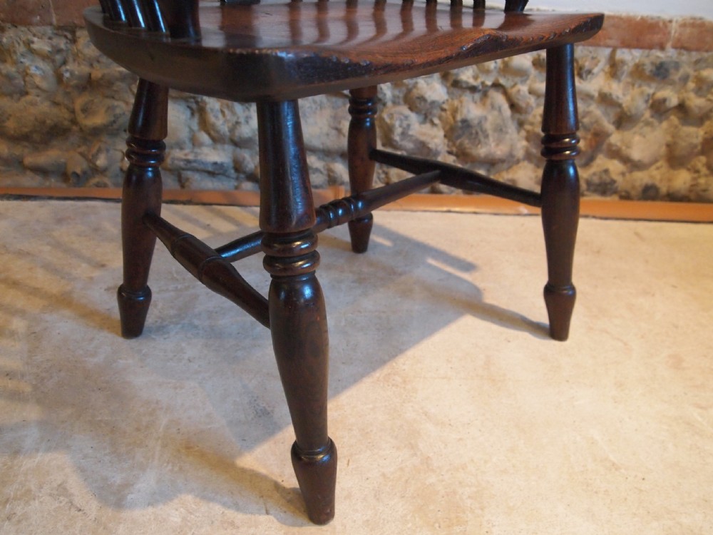 Chair Rare Windsor armchair Ash and Elm c1840 View IV