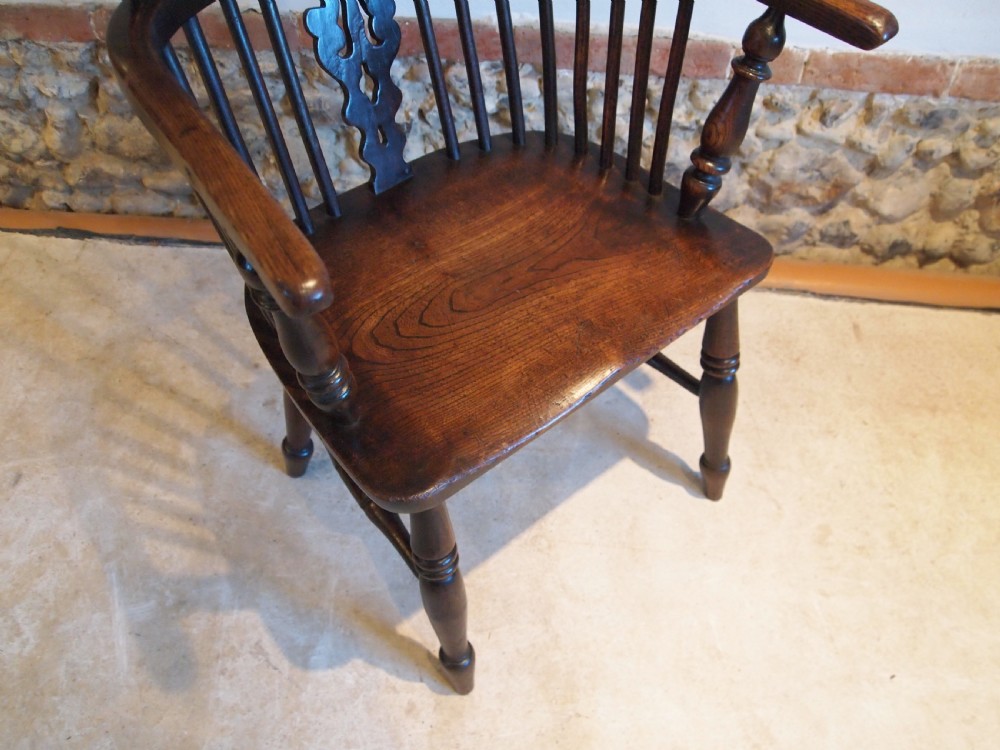 Chair Rare Windsor armchair Ash and Elm c1840 View V