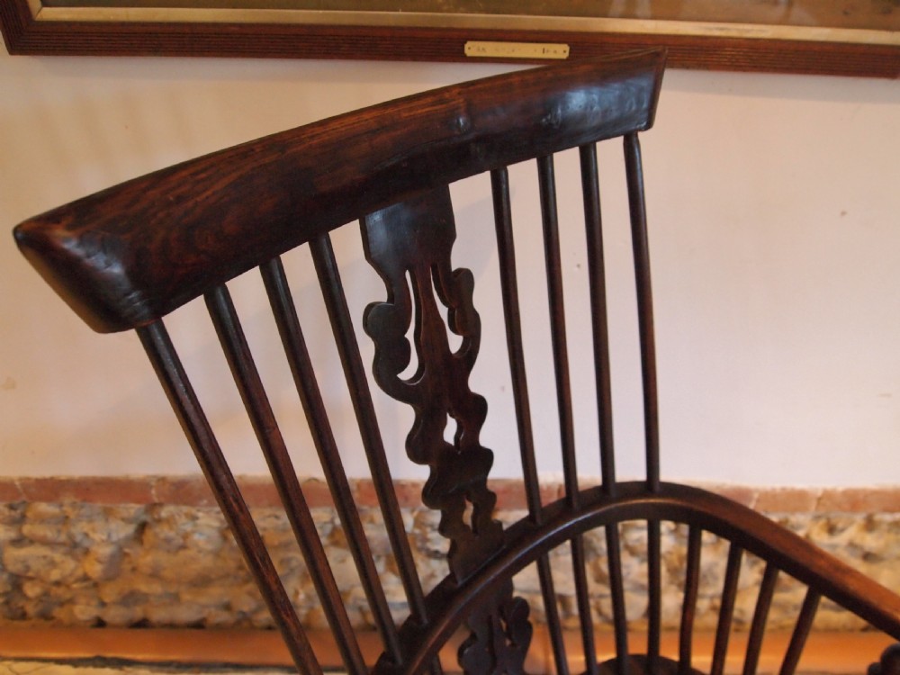 Chair Rare Windsor armchair Ash and Elm c1840 View VIII