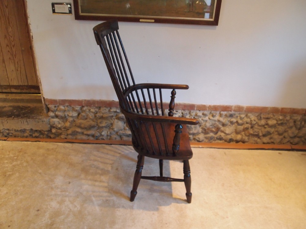 Chair Rare Windsor armchair Ash and Elm c1840 View XI