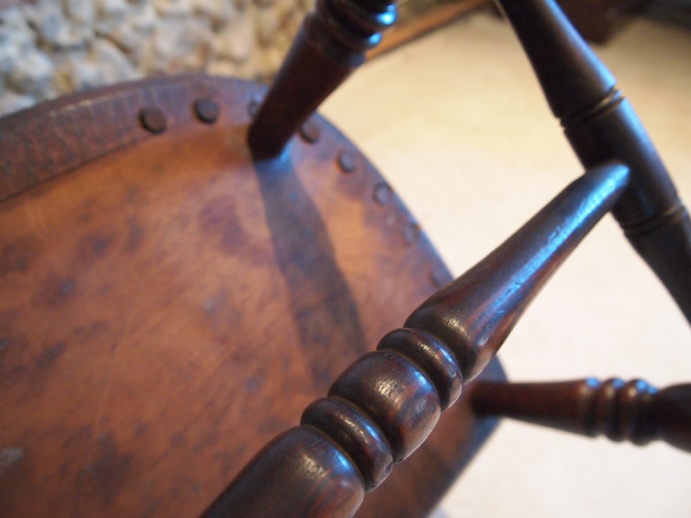 Chair Rare Windsor armchair Ash and Elm c1840 View XIII