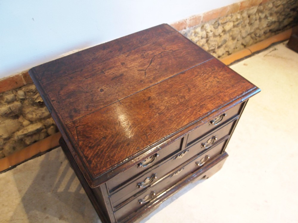 Stool rare George II closed box stool chest of drawers c1750 View II