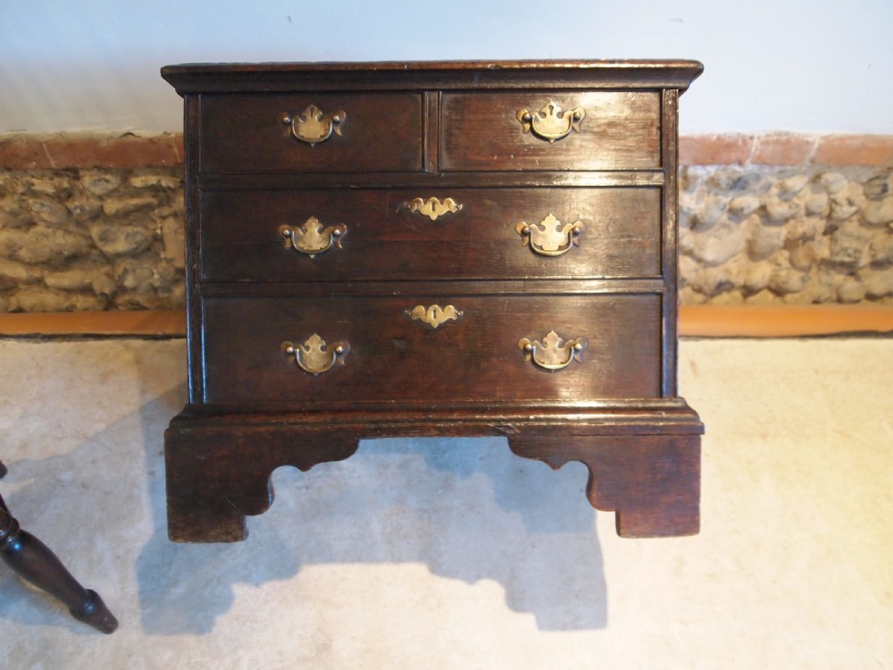 Stool rare George II closed box stool chest of drawers c1750 View VII