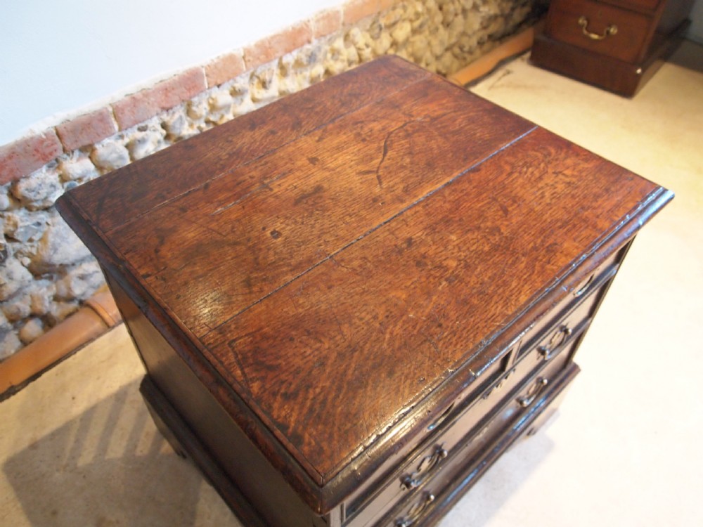 Stool rare George II closed box stool chest of drawers c1750 View VIII