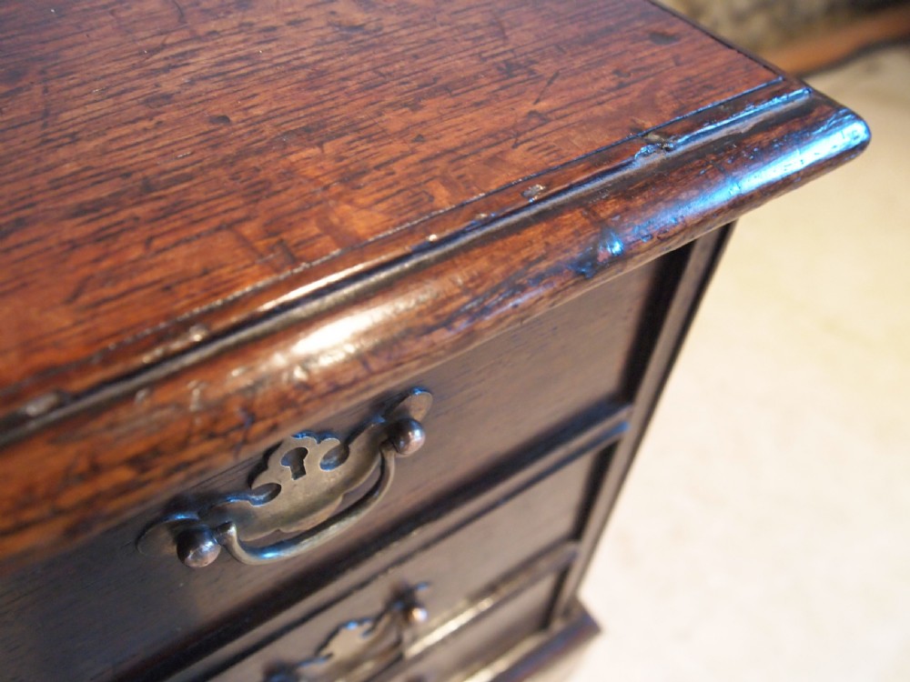 Stool rare George II closed box stool chest of drawers c1750 View IX
