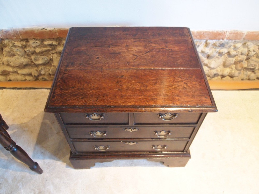Stool rare George II closed box stool chest of drawers c1750 View X