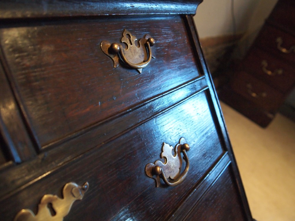 Stool rare George II closed box stool chest of drawers c1750 View V