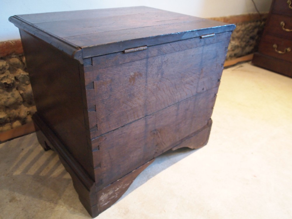 Stool rare George II closed box stool chest of drawers c1750 View VII