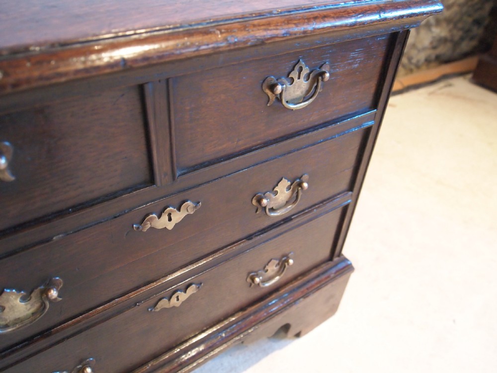 Stool rare George II closed box stool chest of drawers c1750 View X