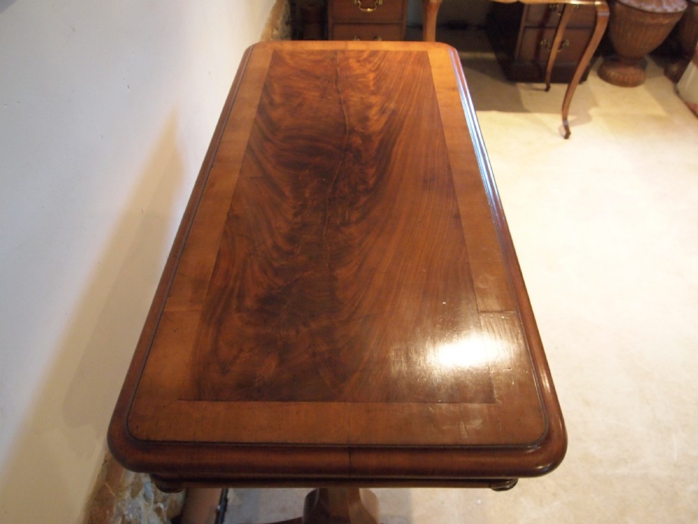 Table hall side lamp console William IV Mahogany c1830 View III