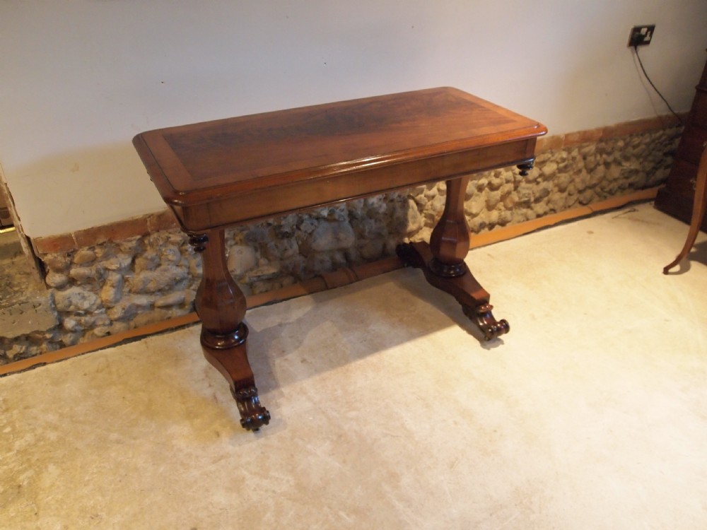 Table hall side lamp console William IV Mahogany c1830 View IV