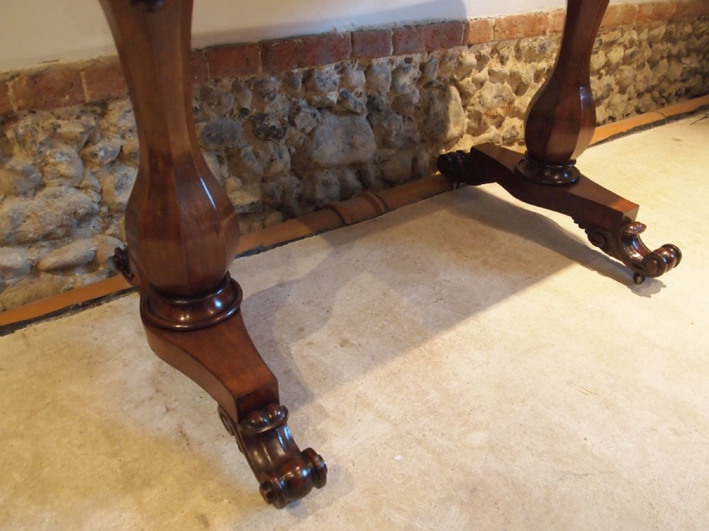 Table hall side lamp console William IV Mahogany c1830 View V